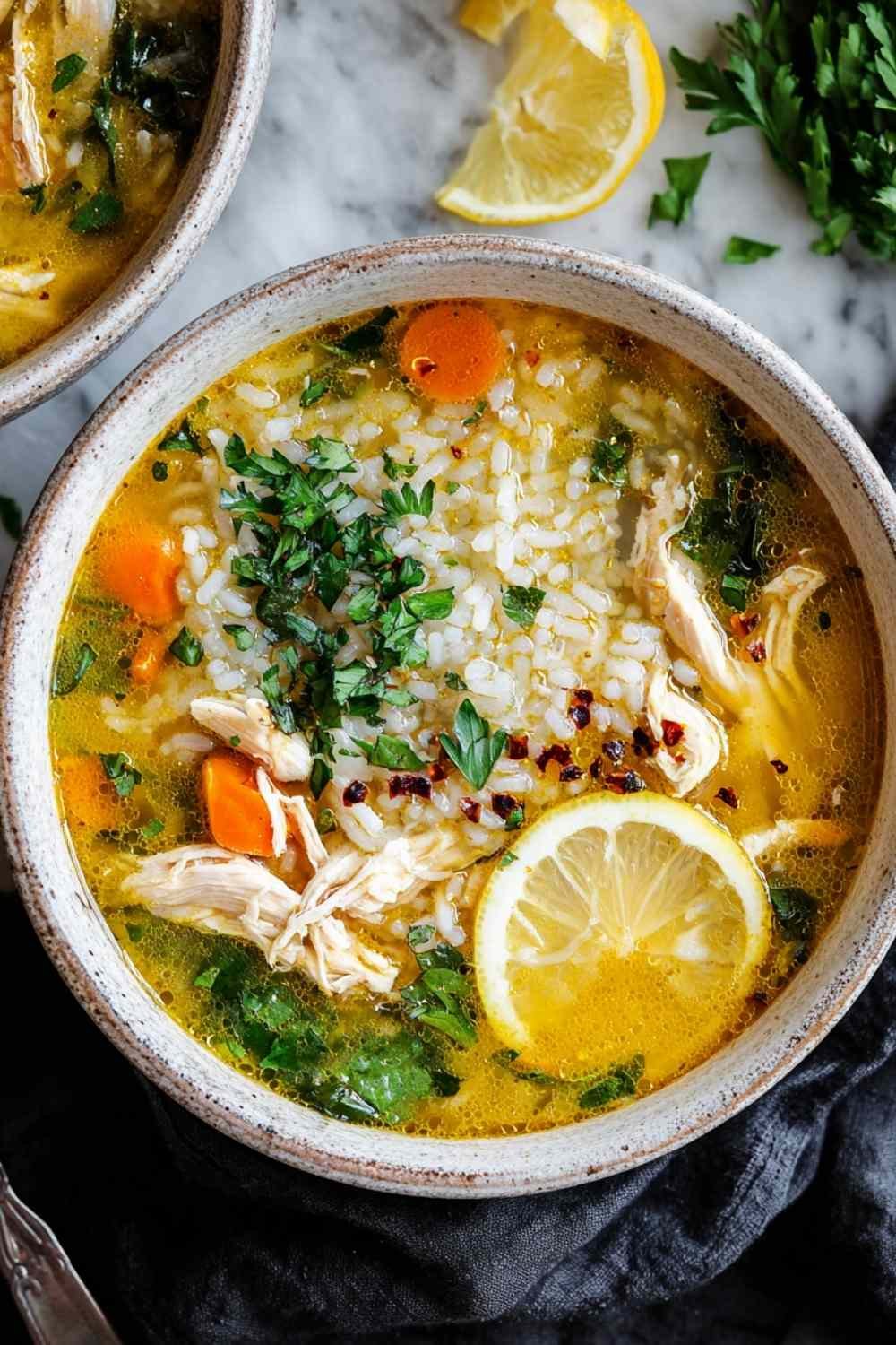 lemon-ginger-turmeric-chicken-rice-soup-bowl