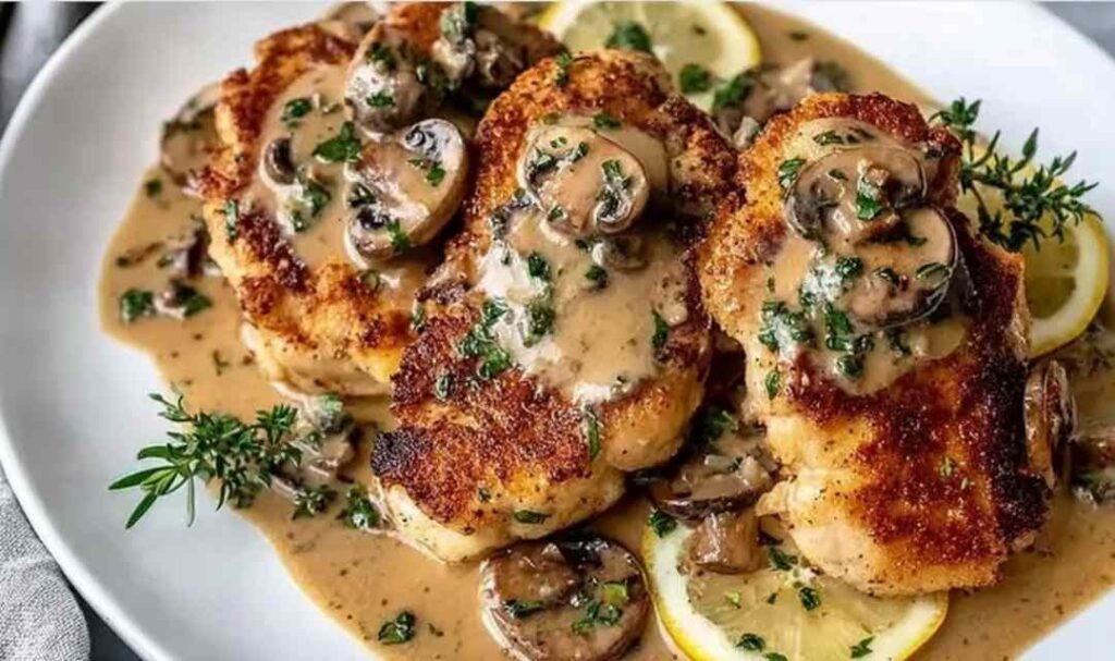 lemon-shallot-chicken-fresh-herbs-skillet