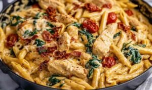 Marry Me Chicken Pasta marry-me-chicken-pasta-creamy-parmesan-skillet