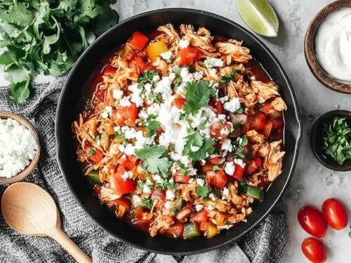 mexican-pulled-chicken-shredded-skillet-sauce