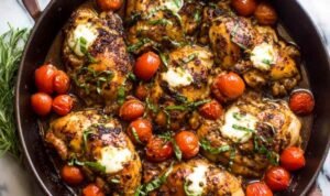 One Pan Balsamic Chicken one-pan-balsamic-chicken-skillet-recipe