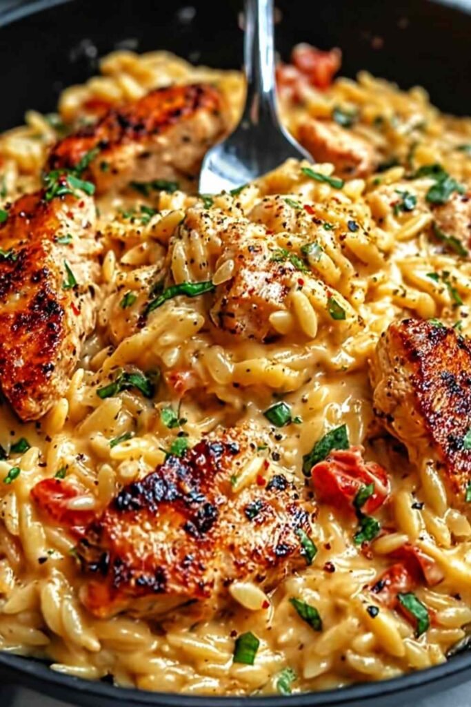 chicken-fettuccine-alfredo-saute-pan-homemade