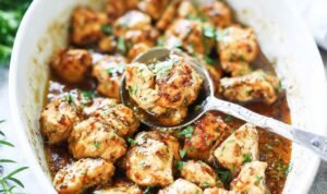 oven-baked-chicken-bites-in-baking-dish