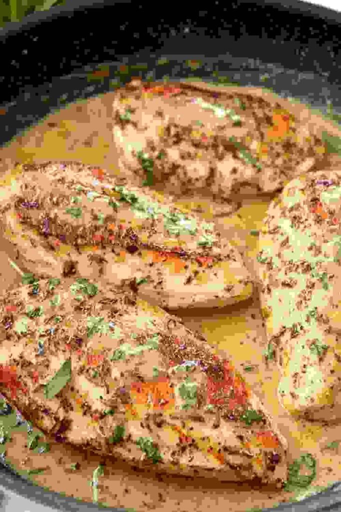 pan-seared-chicken-breast-lemon-mustard-sauce-skillet