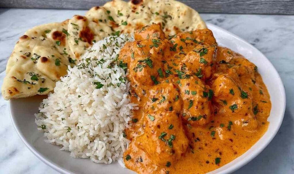 butter-chicken-recipe-skillet-creamy-sauce