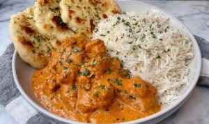 Homemade Butter Chicken Recipe butter-chicken-recipe-skillet-creamy-sauce