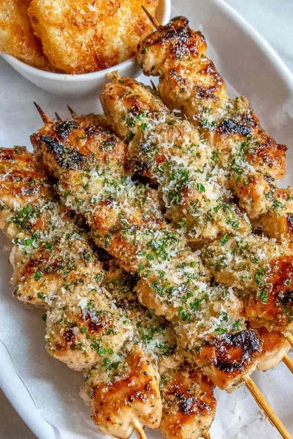 ranch-garlic-parmesan-chicken-skewers-plate