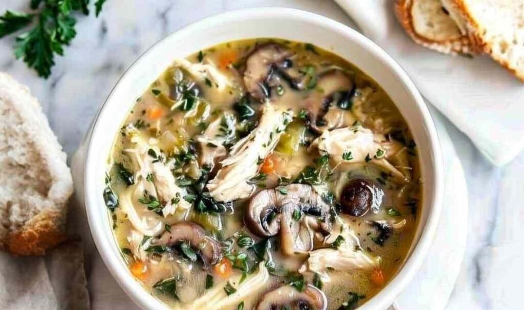 rotisserie-chicken-casserole-baking-dish-golden-topping