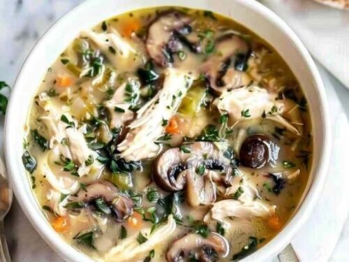 rotisserie-chicken-casserole-baking-dish-golden-topping