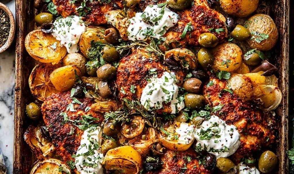 sheet-pan-lemon-balsamic-chicken-and-potatoes-overhead