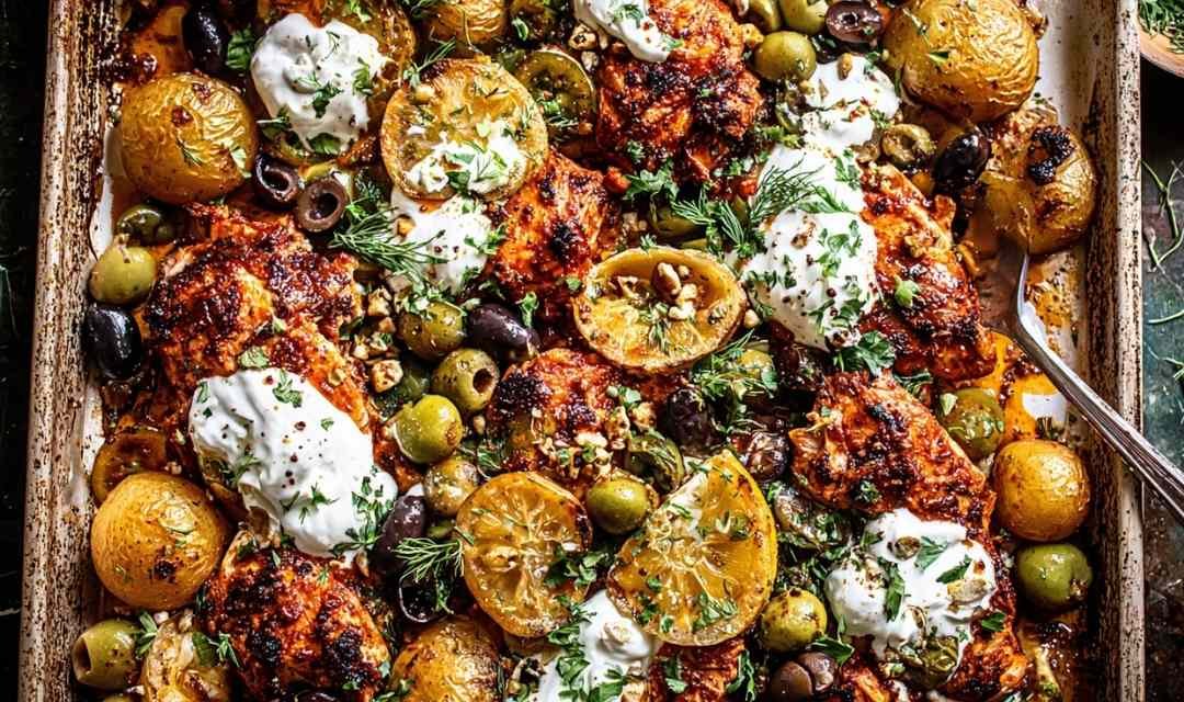 Sheet Pan Lemon Balsamic Chicken and Potatoes