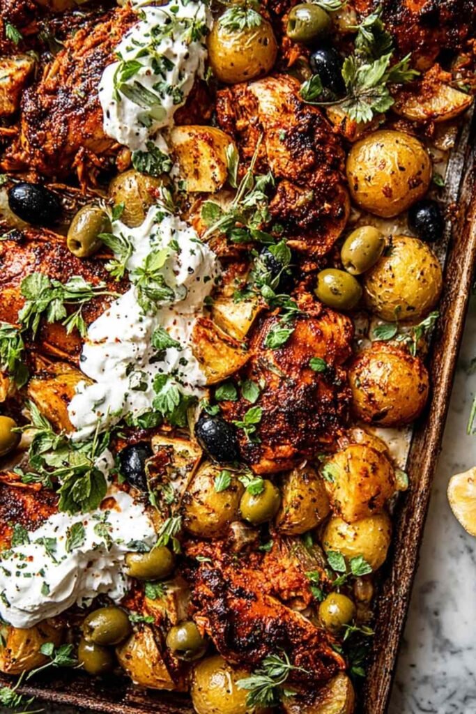 sheet-pan-lemon-balsamic-chicken-and-potatoes-overhead