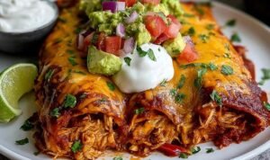 shredded-chicken-enchilada-casserole-baked-dish