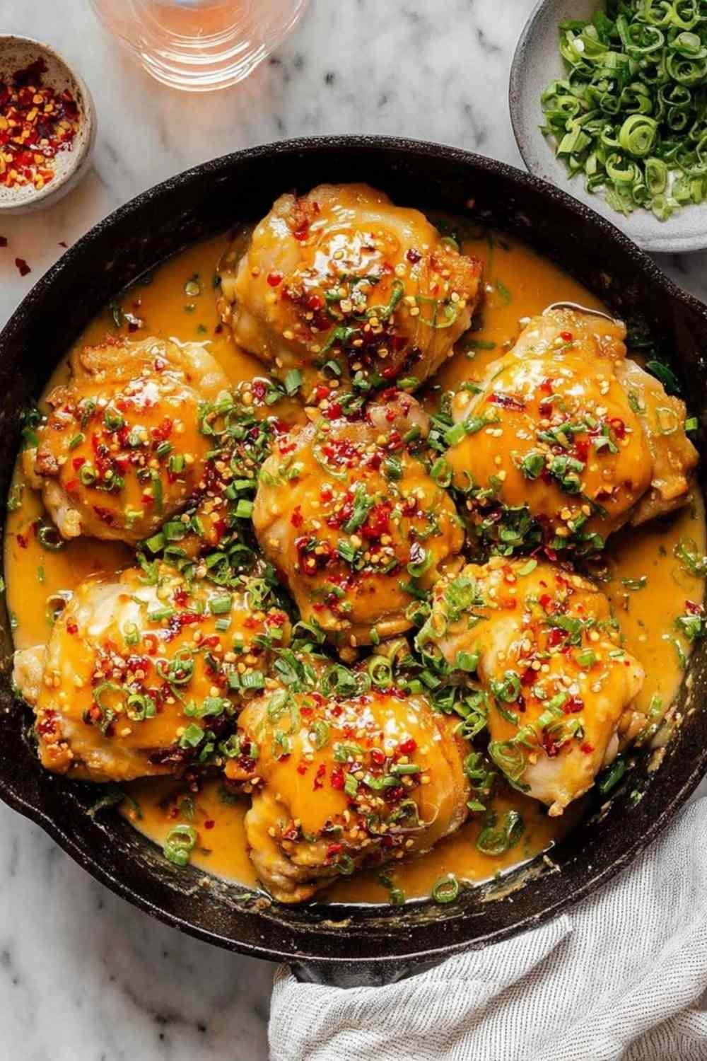 skillet-bang-bang-chicken-thighs-creamy-sauce