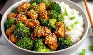 skinny-sesame-chicken-and-broccoli-stir-fry-skillet