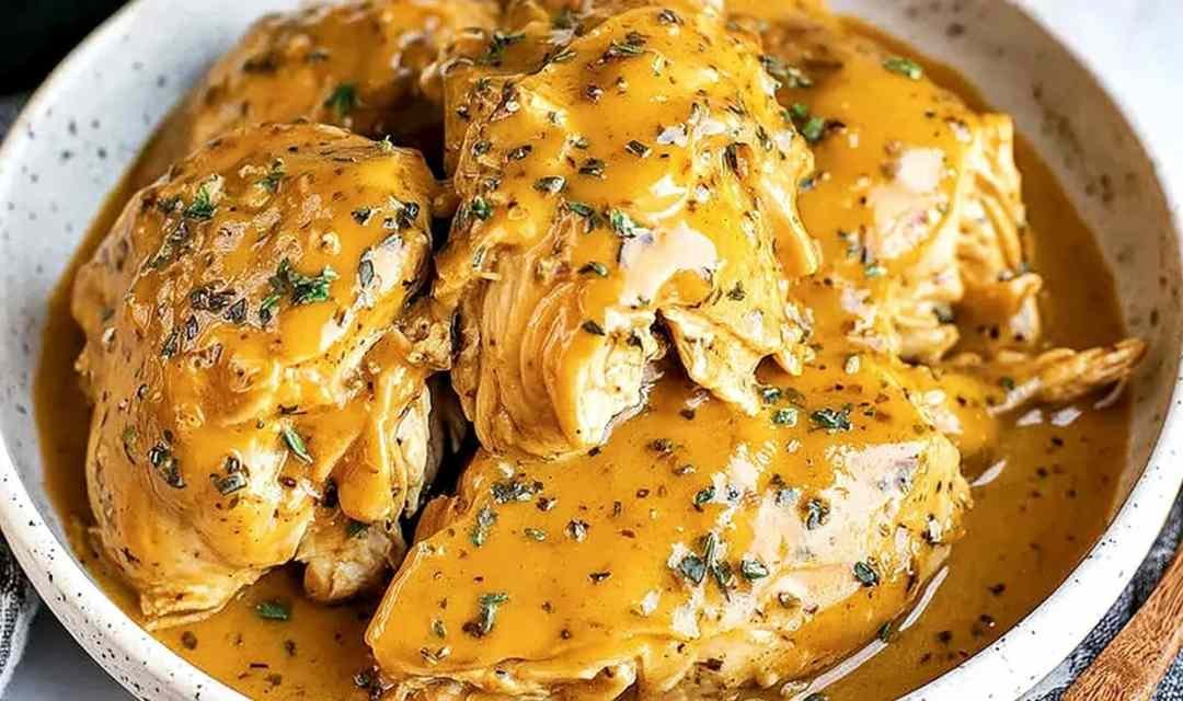 Slow Cooker Honey Mustard Chicken