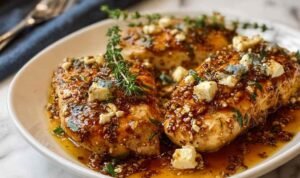 hot-honey-infused-feta-chicken-skillet
