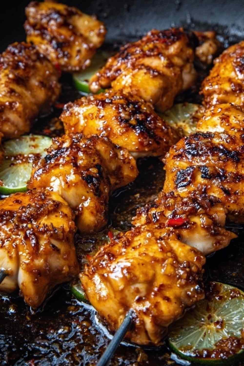 spicy-honey-lime-chicken-skewers-cutting-board