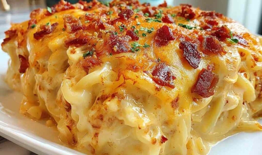 spicy-southern-cheesy-chicken-spaghetti-casserole-baked