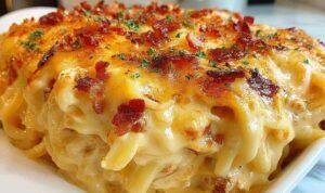 spicy-southern-cheesy-chicken-spaghetti-casserole-baked