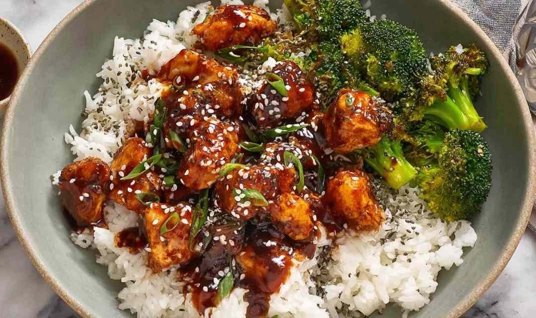 Sticky Chicken Bowls