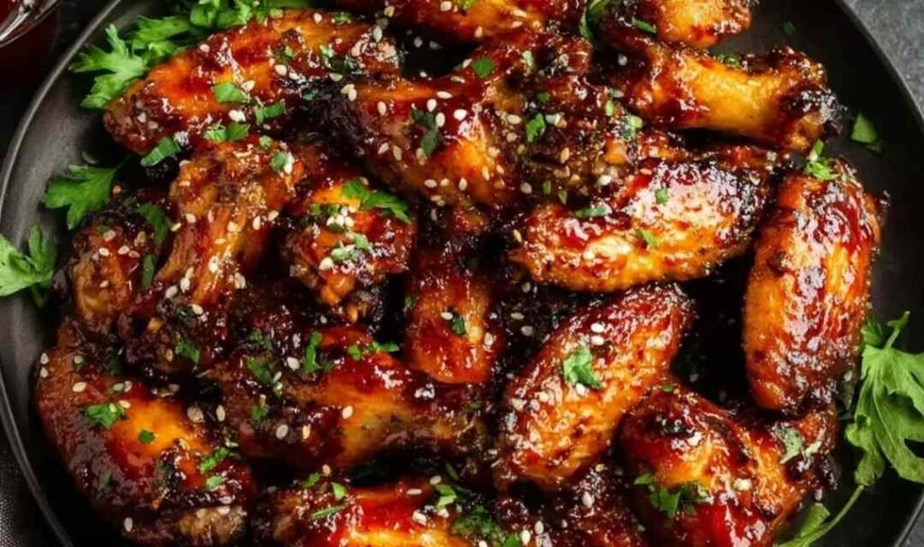 sweet-and-spicy-chicken-wings-glazed-close-up