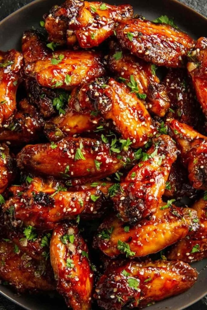 sweet-and-spicy-chicken-wings-glazed-close-up