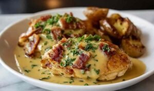 Texas Roadhouse Smothered Chicken texas-roadhouse-smothered-chicken-skillet-mushroom-gravy