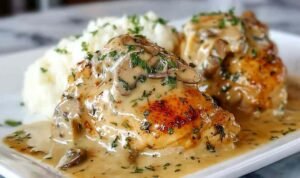 Copycat Texas Roadhouse Smothered Chicken texas-roadhouse-smothered-chicken-recipe