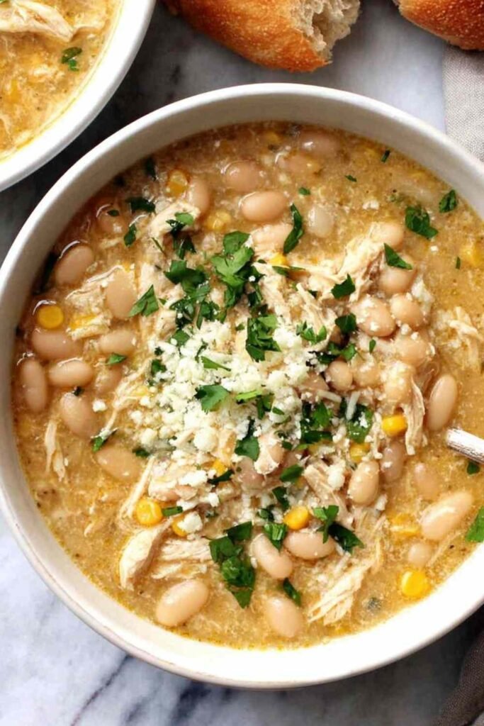white-chicken-chili-bowl-garnished