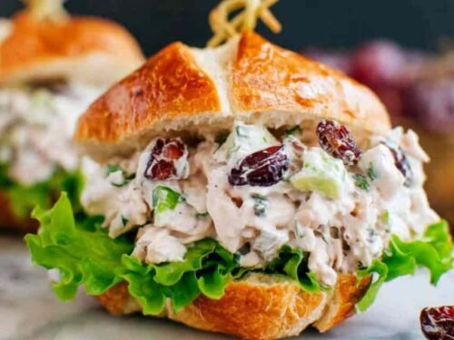 chicken-salad-recipe-croissant-pecans-cranberries