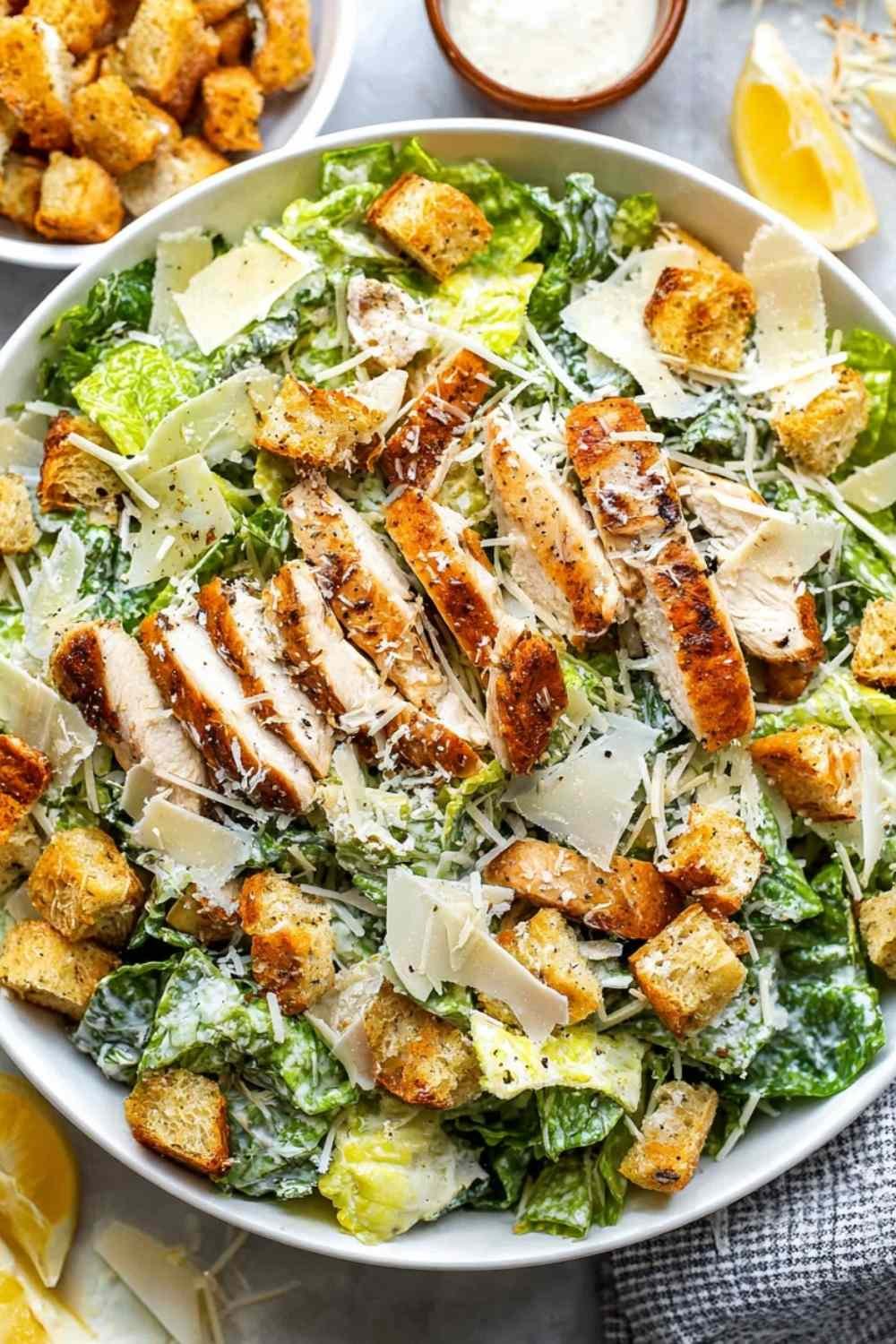 chicken-caesar-salad-homemade-dressing-croutons