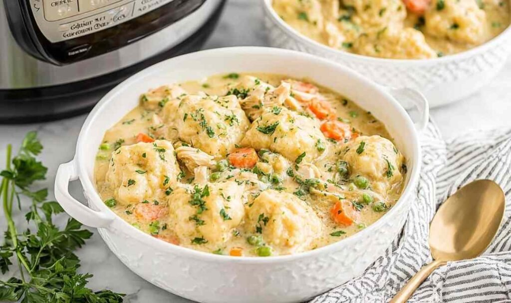 crockpot-chicken-and-dumplings-slow-cooker-biscuits