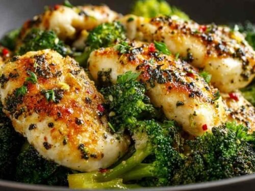 garlic-butter-chicken-and-broccoli-skillet