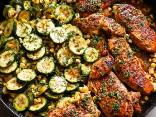 garlic-butter-chicken-zucchini-corn-recipe
