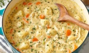 Homemade Chicken and Dumplings homemade-chicken-and-dumplings-dutch-oven-pot