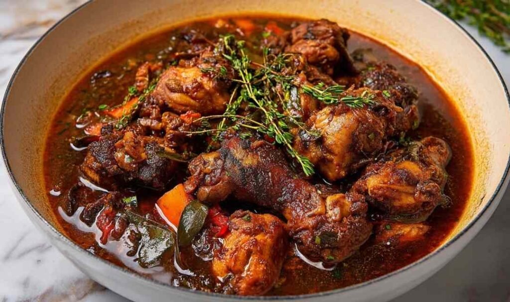 jamaican-brown-stew-chicken-dutch-oven-gravy
