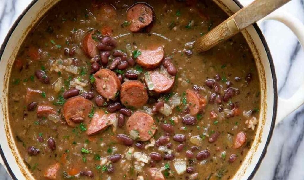 louisiana-red-beans-and-rice-chicken-sausage-bowl