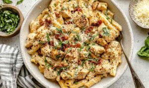 Marry Me Chicken Pasta marry-me-chicken-pasta-skillet-creamy-sauce