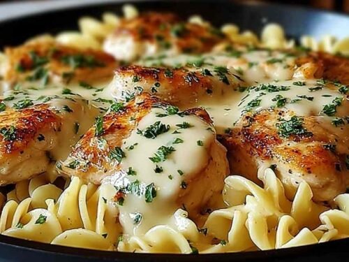one-pan-chicken-buttered-noodles-skillet