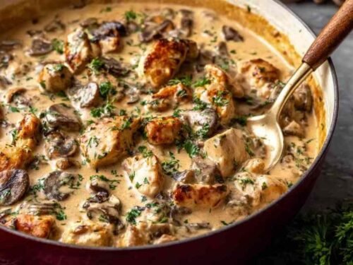 rich-chicken-stroganoff-creamy-mushroom-sauce-egg-noodles