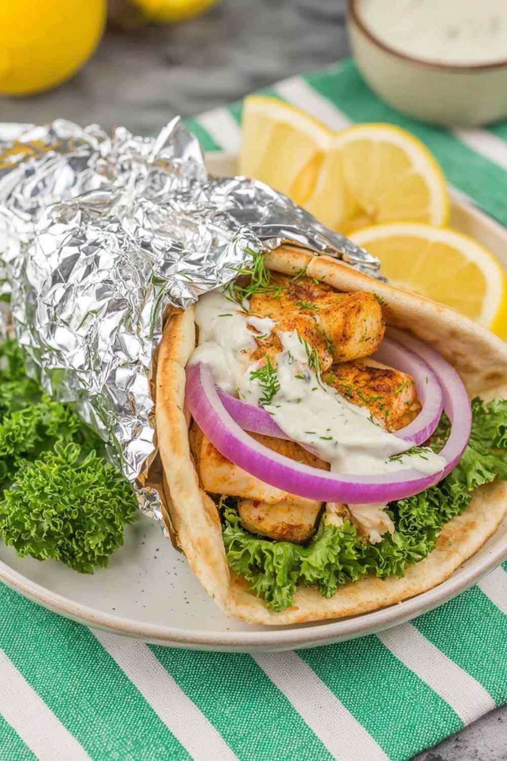 slow-cooker-chicken-shawarma-wrap-plate