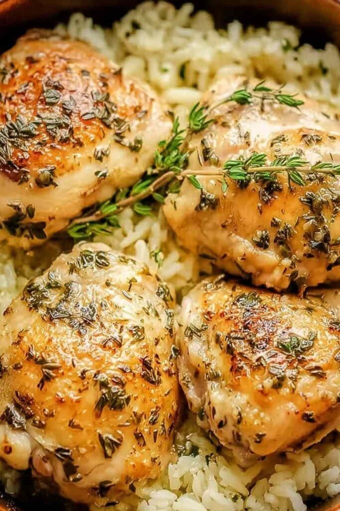 slow-cooker-lemon-garlic-chicken-plate-parsley