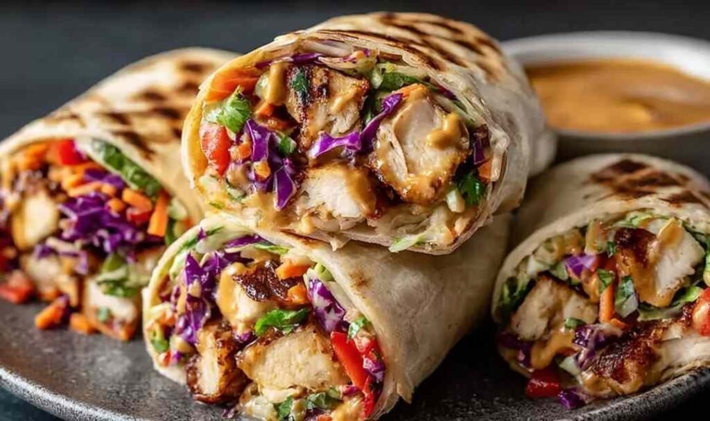 thai-chicken-wrap-peanut-sauce-asian-slaw-recipe