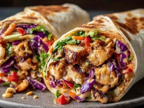 thai-chicken-wrap-peanut-sauce-asian-slaw-recipe